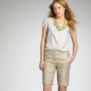 Arden B Ivory/Champagne Satiny bermudas
